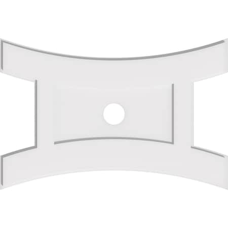 Ekena Millwork Haven Architectural Grade PVC Ceiling Medallion, 32"W x 21 3/8"H x 3"ID x 7"C x 1"P, One-Piece CMP32X21HN-03000